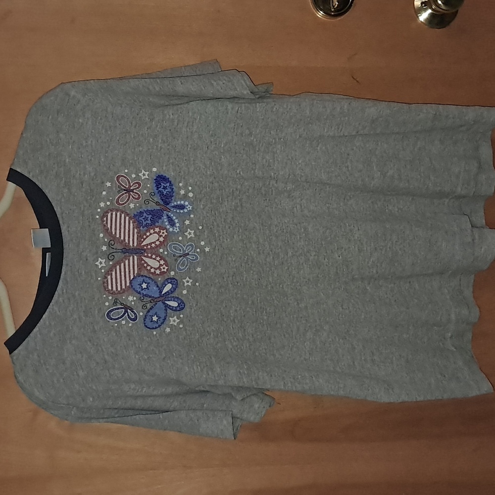 Girls xl(16-18) grey  t-shirt